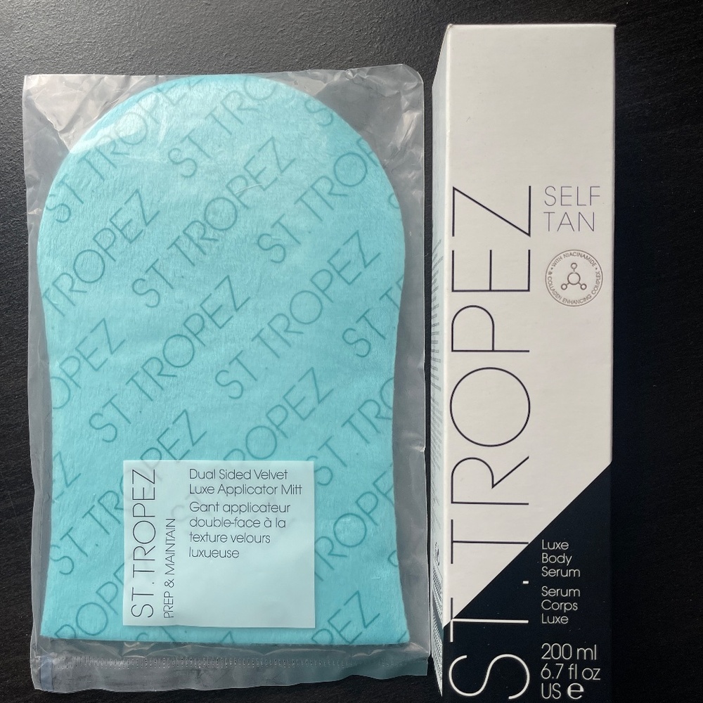 St. Tropez  Luxe Body Serum + applicator mitt